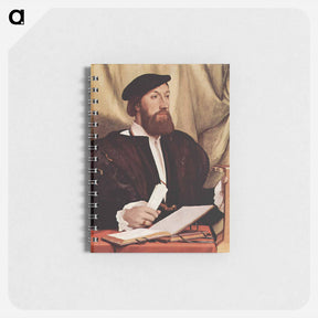 アートメモ帳-Unknown gentleman with music books and lute - ハンス ホルバイン Memo.