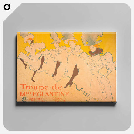 アートパネル-Mademoiselle Eglantine’s Troupe - アンリ ド トゥールーズ ロートレック Canvas.