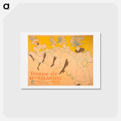 アートポストカード-Mademoiselle Eglantine’s Troupe - アンリ ド トゥールーズ ロートレック Postcard.