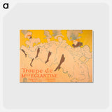 アートポストカード-Mademoiselle Eglantine’s Troupe - アンリ ド トゥールーズ ロートレック Postcard.