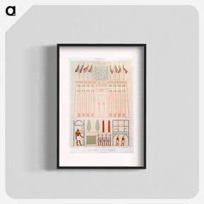 アートポスター-Pylon Elevation and Home Plan
 - エジプト美術史 Poster.