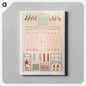 アートパネル-Pylon Elevation and Home Plan
 - エジプト美術史 Canvas.