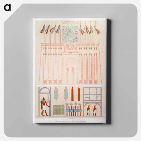 アートパネル-Pylon Elevation and Home Plan
 - エジプト美術史 Canvas.