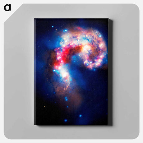 アートパネル-The Antennae Galaxies
 - ハッブル画像 Canvas.