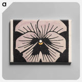 Woodcut flower - Julie de Graag Canvas.