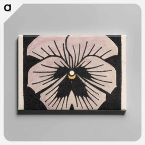 アートパネル-Woodcut flower - ユリー デ フラーハ Canvas.