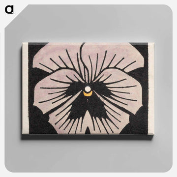 Woodcut flower - Julie de Graag Canvas.