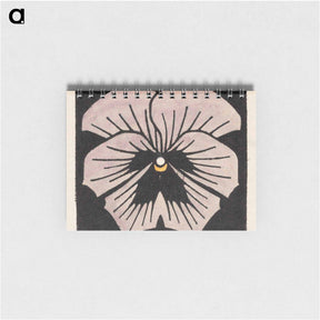 アートメモ帳-Woodcut flower - ユリー デ フラーハ Memo.