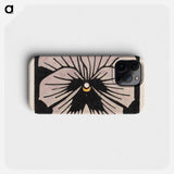 Woodcut flower - Julie de Graag Phone Case.