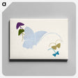 アートパネル-Japanese butterfly - 神坂 雪佳 Canvas.