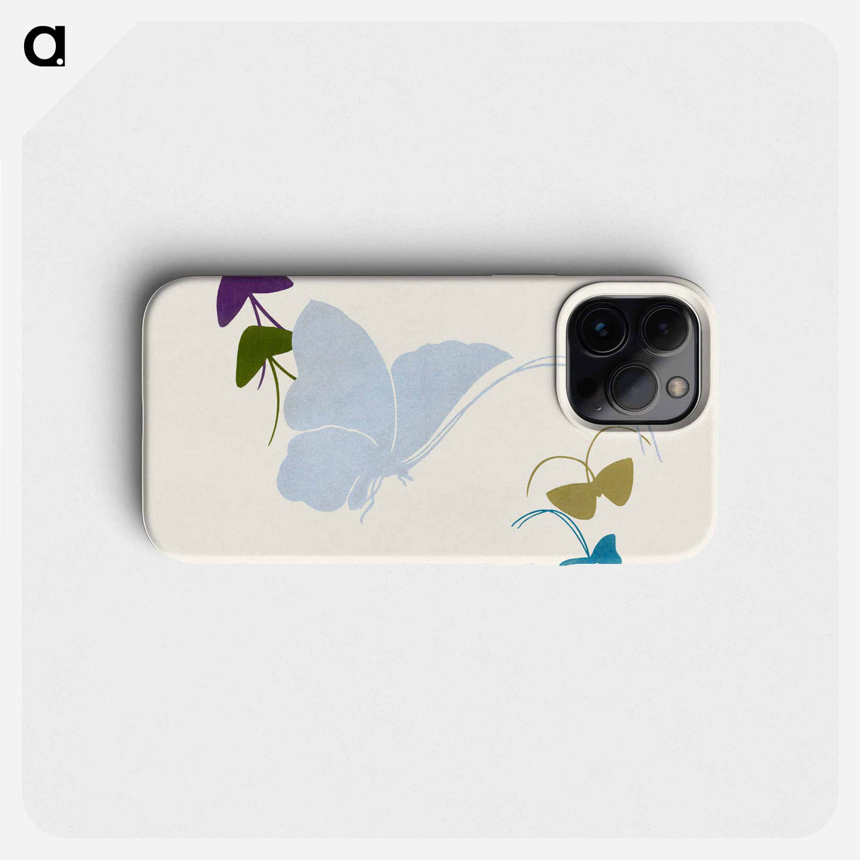 Japanese butterfly - Kamisaka Yukika Phone Case.