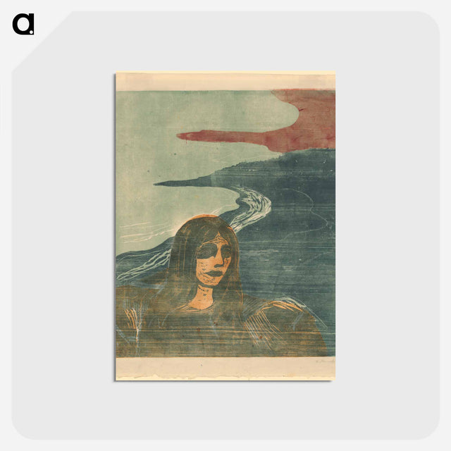 アートポストカード-Mädchenkopf am Strande
 - バーゼル美術館 Postcard.