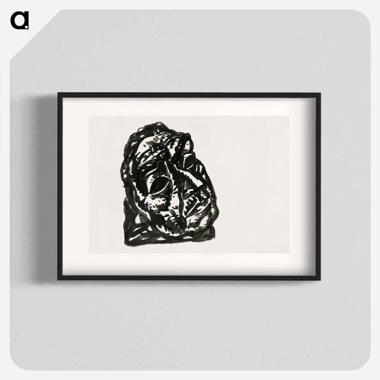 Head of a man looking obliquely to the top right - レオ ヘステル Poster.