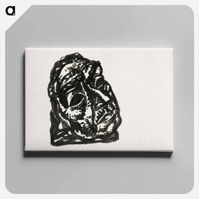 アートパネル-Head of a man looking obliquely to the top right - レオ ヘステル Canvas.