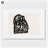 Head of a man looking obliquely to the top right - レオ ヘステル Poster.