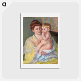 アートポストカード-Baby John with Forefinger in His Mouth - メアリー カサット Postcard.