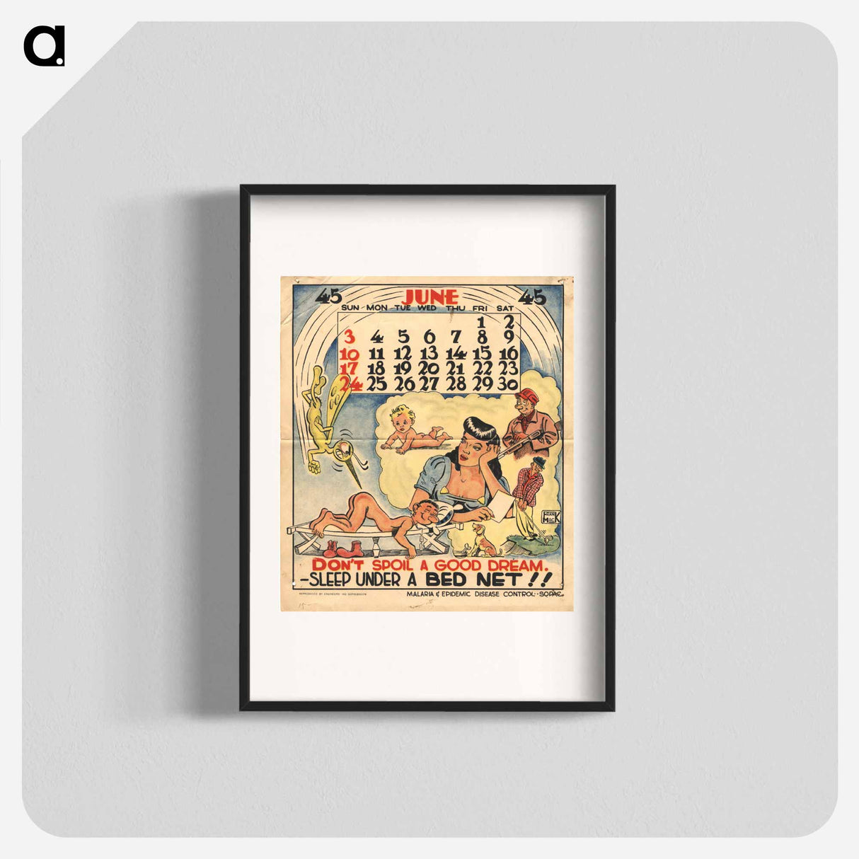 アートポスター-Dream of Domesticity and War
 - 国立医学図書館 Poster.