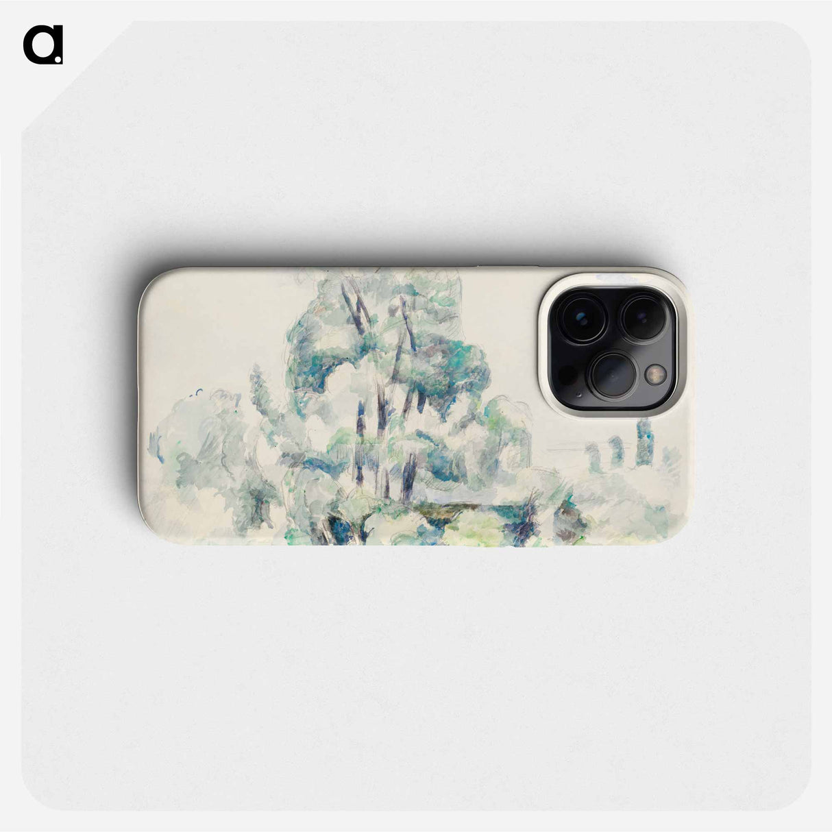 Banks of the Seine at Médan - Paul Cézanne Phone Case.