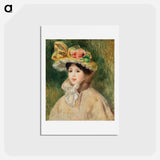 アートポストカード-Landscape at Pont–Aven - ピエール オーギュスト ルノワール Postcard.