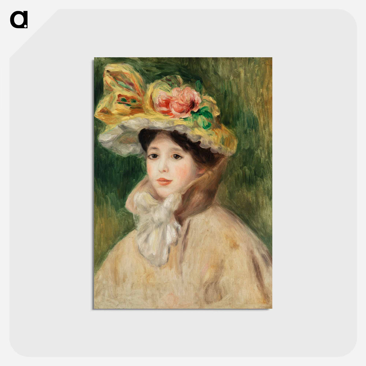 アートポストカード-Landscape at Pont–Aven - ピエール オーギュスト ルノワール Postcard.