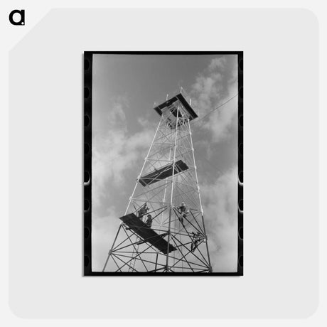 アートポストカード-Derrick Painters, Seminole Oil Field
 - ラッセル リー Postcard.