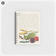 アートメモ帳-Hyacinth, Black Mulberry, and Caterpillar
 - 書道のお手本 Memo.
