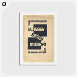 アートポストカード-Cover of "Classic, Modern, Baroque" - テオ ファン ドゥースブルフ Postcard.