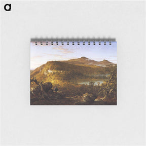アートメモ帳-A View of the Two Lakes and Mountain House, Catskill Mountains, Morning - トーマス コール Memo.