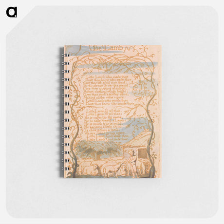 アートメモ帳-Songs of Innocence, Plate 8, "The Lamb" - ウィリアム ブレイク Memo.