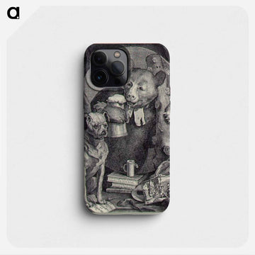 The Bruiser Charles Churchill, once the Reverend, in the Character of a Russian Hercules - ウィリアム ホガース Phone Case.