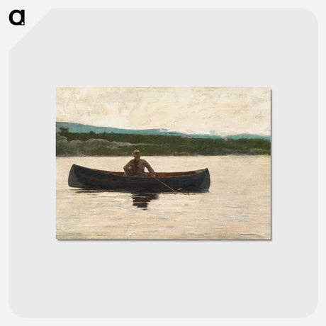 アートポストカード-Playing a Fish - ウィンスロー ホーマー Postcard.