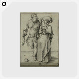 アートポストカード-The cook and his wife - アルブレヒト デューラー Postcard.