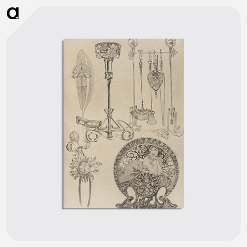 Untitled - Alphonse Mucha Postcard.