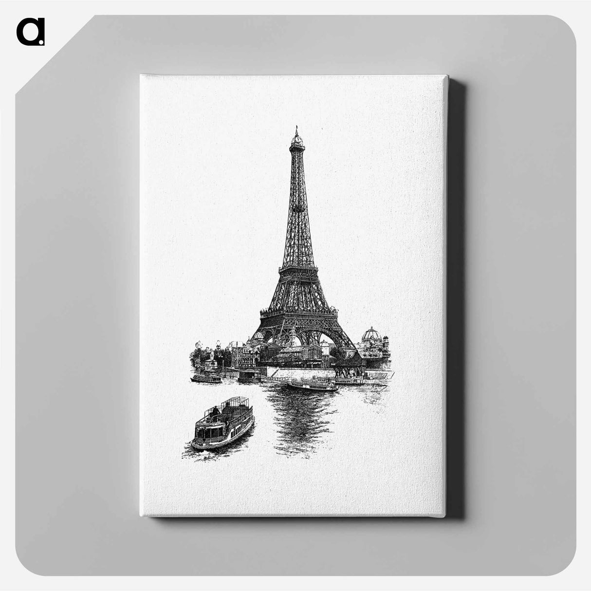 アートパネル-Eiffel Tower Engraving
 - 大英図書館 Canvas.