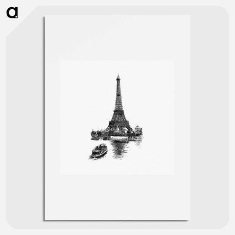 アートポスター-Eiffel Tower Engraving
 - 大英図書館 Poster.