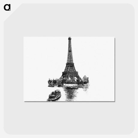 アートポストカード-Eiffel Tower Engraving
 - 大英図書館 Postcard.