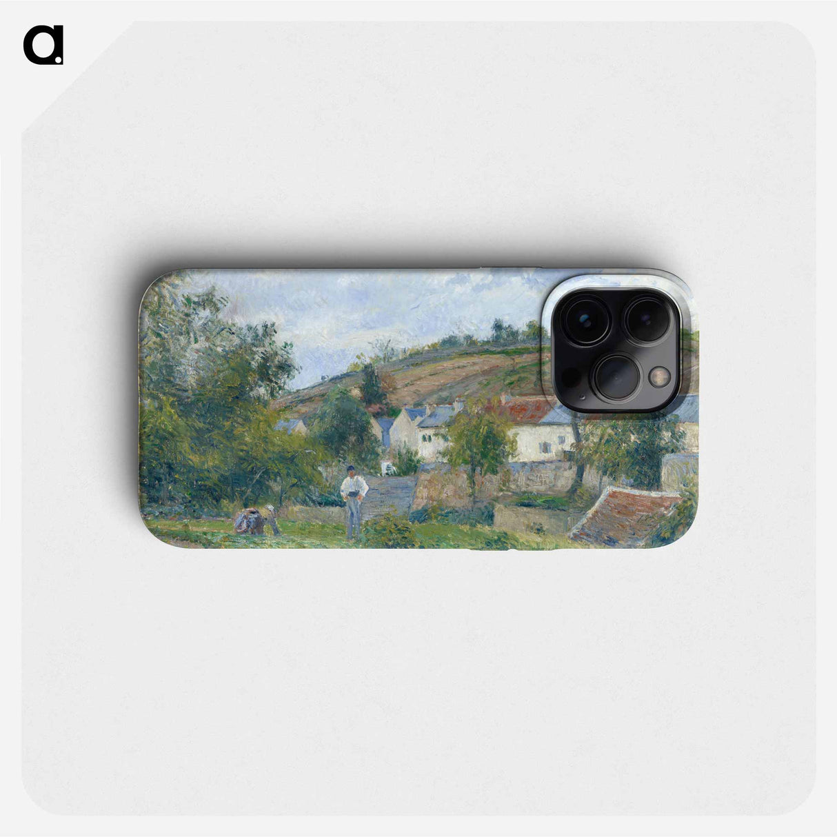 A corner of the Hermitage, Pontoise - カミーユ ピサロ Phone Case.