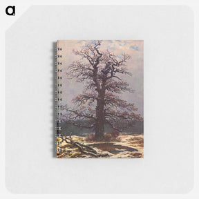 アートメモ帳-Oak Tree in the Snow - カスパー ダーヴィト フリードリヒ Memo.