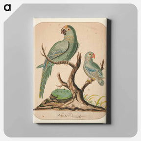 アートパネル-Two Parrots on a Barren Tree - チャールズ デムス Canvas.