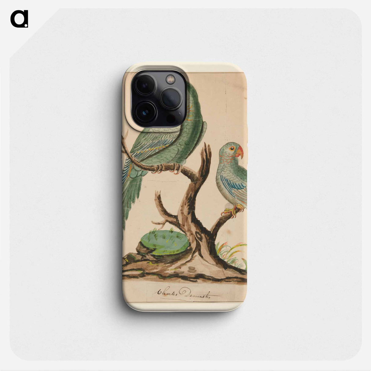 Two Parrots on a Barren Tree - チャールズ デムス Phone Case.