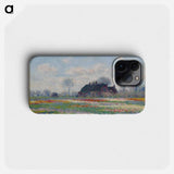 Claude Monet's Tulip Fields at Sassenheim - クロード モネ Phone Case.