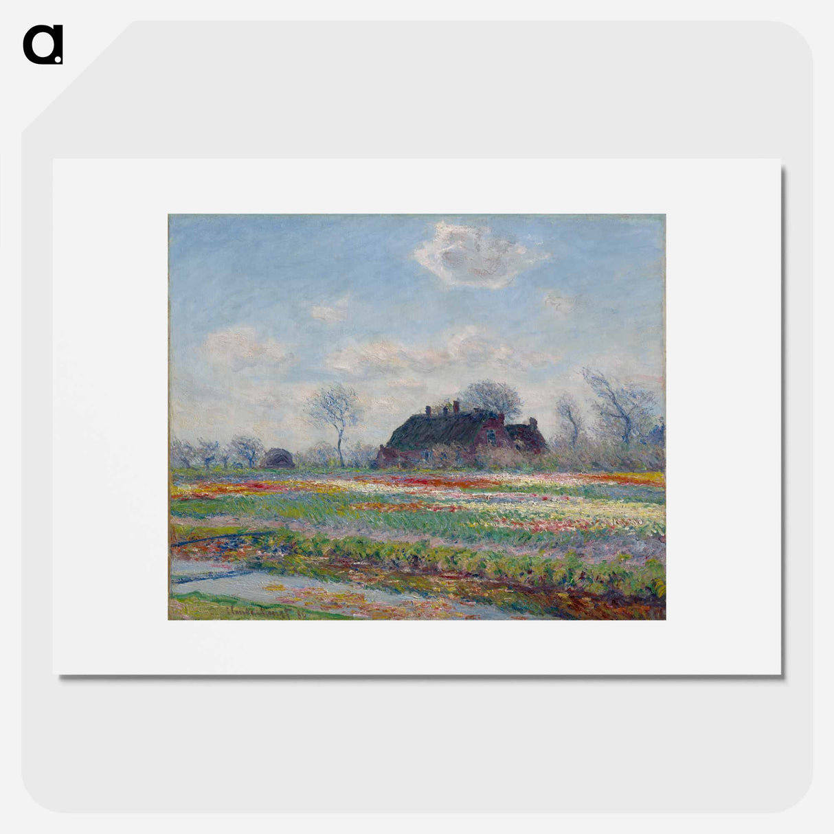 Claude Monet's Tulip Fields at Sassenheim - Claude Monet Poster.