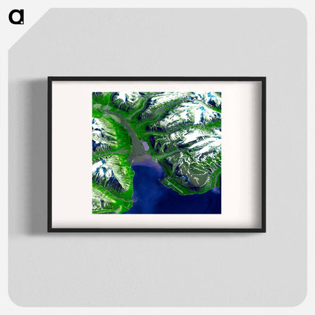 アートポスター-Longyearbyen, Svalbard Archipelago
 - 上空からの地球 Poster.