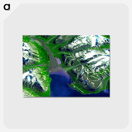 アートポストカード-Longyearbyen, Svalbard Archipelago
 - 上空からの地球 Postcard.