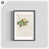 Letter Decorated with a Snail on a Leaf - Édouard Manet Poster.