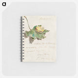 Letter Decorated with a Snail on a Leaf - エドゥアール マネ Memo.