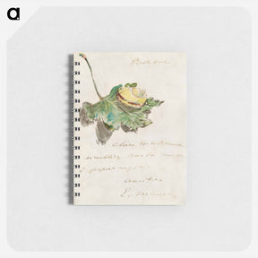 アートメモ帳-Letter Decorated with a Snail on a Leaf - エドゥアール マネ Memo.