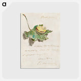 アートポストカード-Letter Decorated with a Snail on a Leaf - エドゥアール マネ Postcard.