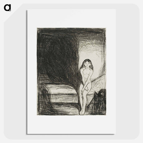 アートポスター-Puberty - エドヴァルド ムンク Poster.