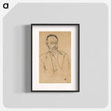 Heinrich Gomperz, Univ.-Prof., Dr.philosopher by Egon Schiele - Egon Schiele Poster.